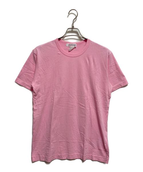 COMME des GARCONS SHIRT（コムデギャルソンシャツ）COMME des GARCONS SHIRT (コムデギャルソンシャツ) SHIRT ROUND NECK TEE ピンク サイズ:Lの古着・服飾アイテム
