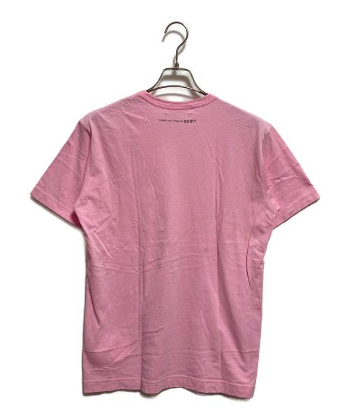 COMME des GARCONS SHIRT（コムデギャルソンシャツ）COMME des GARCONS SHIRT (コムデギャルソンシャツ) SHIRT ROUND NECK TEE ピンク サイズ:Lの古着・服飾アイテム