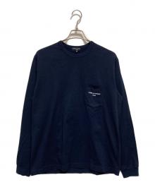 COMME des GARCONS HOMME（コムデギャルソン オム）の古着「綿天竺 製品プリント L/S Tシャツ」｜ネイビー