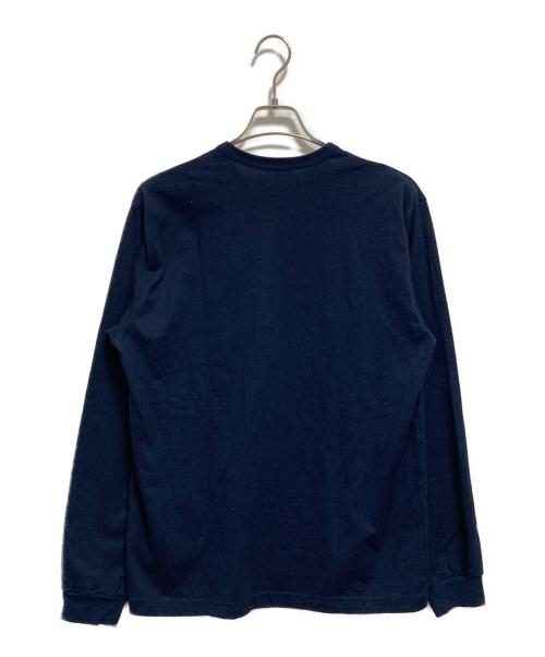 COMME des GARCONS HOMME（コムデギャルソン オム）COMME des GARCONS HOMME (コムデギャルソン オム) 綿天竺 製品プリント L/S Tシャツ ネイビー サイズ:XLの古着・服飾アイテム