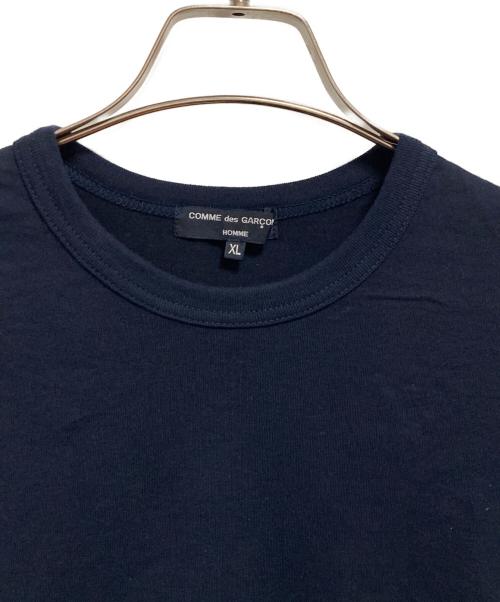 COMME des GARCONS HOMME（コムデギャルソン オム）COMME des GARCONS HOMME (コムデギャルソン オム) 綿天竺 製品プリント L/S Tシャツ ネイビー サイズ:XLの古着・服飾アイテム