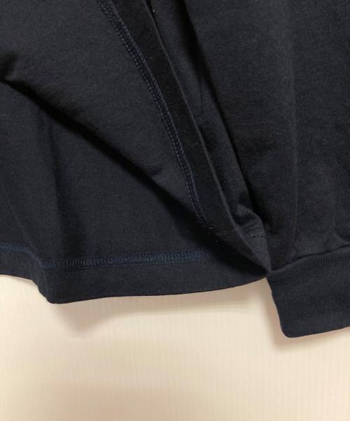 COMME des GARCONS HOMME（コムデギャルソン オム）COMME des GARCONS HOMME (コムデギャルソン オム) 綿天竺 製品プリント L/S Tシャツ ネイビー サイズ:XLの古着・服飾アイテム