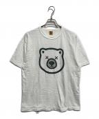 HUMAN MADE×KWASヒューマンメイド×カウズ）の古着「ベアプリントTシャツ」｜ホワイト