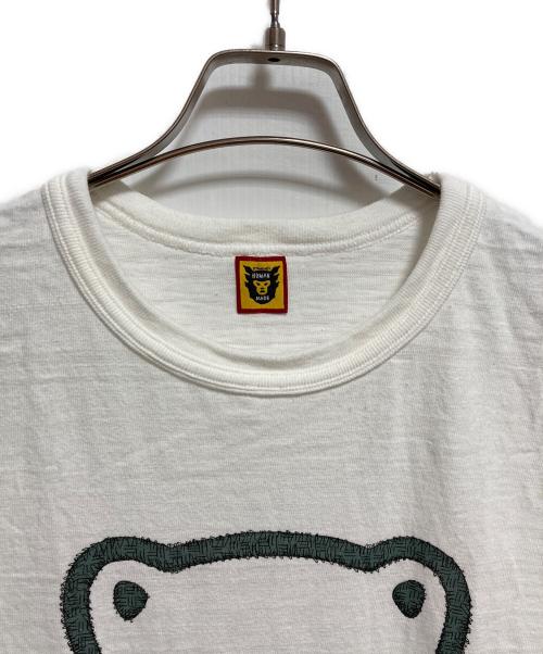 HUMAN MADE（ヒューマンメイド）HUMAN MADE (ヒューマンメイド) KWAS (カウズ) ベアプリントTシャツ ホワイト サイズ:XLの古着・服飾アイテム