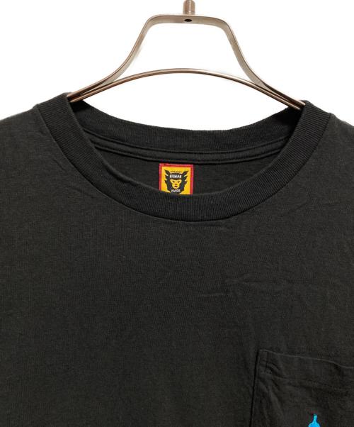 HUMAN MADE（ヒューマンメイド）HUMAN MADE (ヒューマンメイド) ロゴ刺繍ｔシャツ ブラック サイズ:XLの古着・服飾アイテム