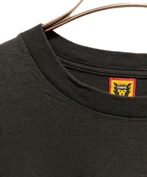HUMAN MADE（ヒューマンメイド）HUMAN MADE (ヒューマンメイド) ロゴ刺繍ｔシャツ ブラック サイズ:XLの古着・服飾アイテム