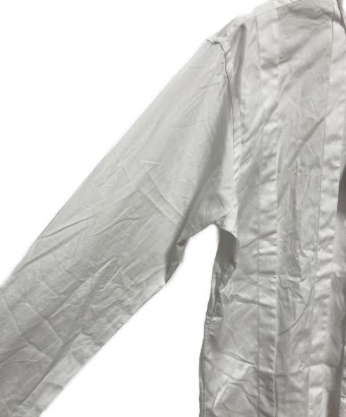 COMME des GARCONS HOMME DEUX（コムデギャルソン オム ドゥ）COMME des GARCONS HOMME DEUX (コムデギャルソン オム ドゥ)  25SS タックデザインロングスリーブシャツ ホワイト サイズ:L 未使用品の古着・服飾アイテム