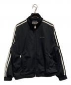 A BATHING APEアベイシングエイプ）の古着「LINE CAMO JACQUARD BATHING APE LOGO RELAXED FIT TRACK JACKET」｜ブラック