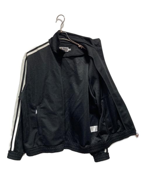 A BATHING APE（アベイシングエイプ）A BATHING APE (アベイシングエイプ) LINE CAMO JACQUARD BATHING APE LOGO RELAXED FIT TRACK JACKET ブラック サイズ:Lの古着・服飾アイテム