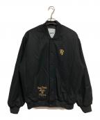 LFYTエルエフワイティー）の古着「HERITAGE MELTON EMBLEM JACKET」｜ブラック