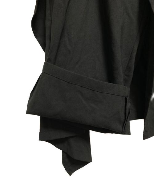 GROUND Y（グラウンドワイ）GROUND Y (グラウンドワイ) ウールラップパンツ ブラック サイズ:3の古着・服飾アイテム