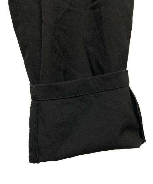Yohji Yamamoto pour homme（ヨウジヤマモト プールオム）Yohji Yamamoto pour homme (ヨウジヤマモト プールオム) 刺繍ウールギャバジンパンツ ブラック サイズ:3の古着・服飾アイテム
