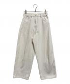 TODAYFULトゥデイフル）の古着「Cotton Cocoon Pants」｜ホワイト