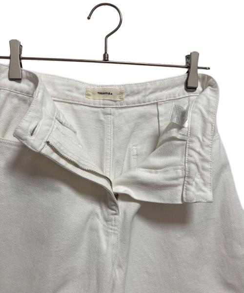 TODAYFUL（トゥデイフル）TODAYFUL (トゥデイフル) Cotton Cocoon Pants ホワイト サイズ:M (38)の古着・服飾アイテム