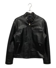 Axel（アクセル）の古着「カウレザージャケット」｜ブラック