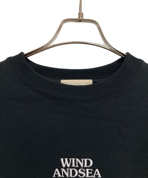 WIND AND SEA（ウィンダンシー）WIND AND SEA (ウィンダンシー) CREWNECK SWEATSHIRT ブラック サイズ:Lの古着・服飾アイテム