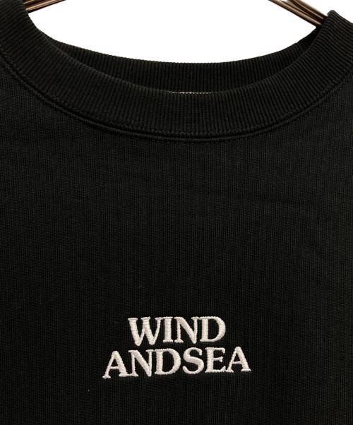 WIND AND SEA（ウィンダンシー）WIND AND SEA (ウィンダンシー) CREWNECK SWEATSHIRT ブラック サイズ:Lの古着・服飾アイテム