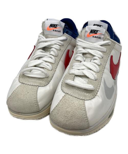 NIKE（ナイキ）NIKE (ナイキ) sacai (サカイ) Zoom Cortez ホワイト サイズ:27の古着・服飾アイテム