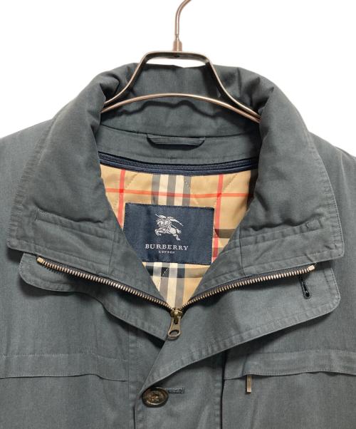 BURBERRY LONDON（バーバリーロンドン）BURBERRY LONDON (バーバリーロンドン) ライナー付裏地ノヴァチェック柄コート グレー サイズ:Mの古着・服飾アイテム