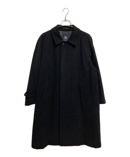 BURBERRY LONDON（バーバリーロンドン）BURBERRY LONDON (バーバリーロンドン) カシミヤアンゴラステンカラーコート ブラック サイズ:不明の古着・服飾アイテム