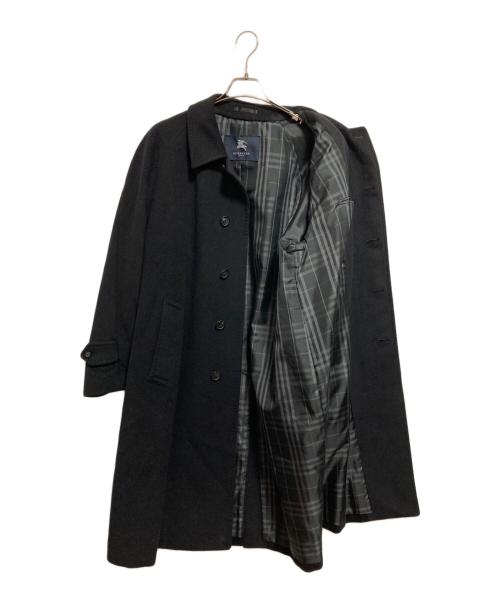 BURBERRY LONDON（バーバリーロンドン）BURBERRY LONDON (バーバリーロンドン) カシミヤアンゴラステンカラーコート ブラック サイズ:不明の古着・服飾アイテム
