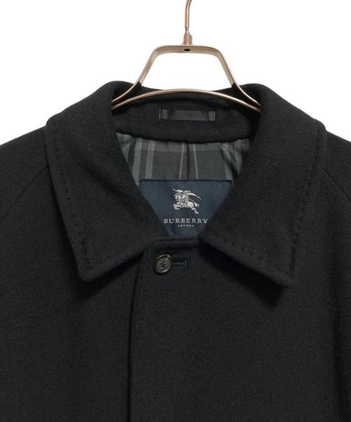 BURBERRY LONDON（バーバリーロンドン）BURBERRY LONDON (バーバリーロンドン) カシミヤアンゴラステンカラーコート ブラック サイズ:不明の古着・服飾アイテム