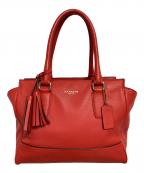 COACHコーチ）の古着「ハンドバッグ」｜レッド
