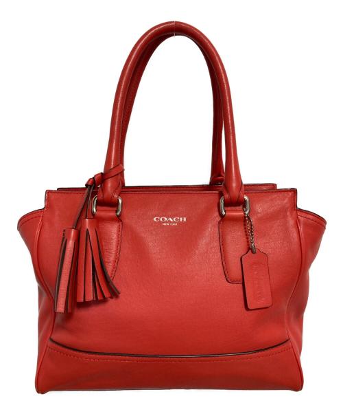 COACH（コーチ）COACH (コーチ) ハンドバッグ レッドの古着・服飾アイテム