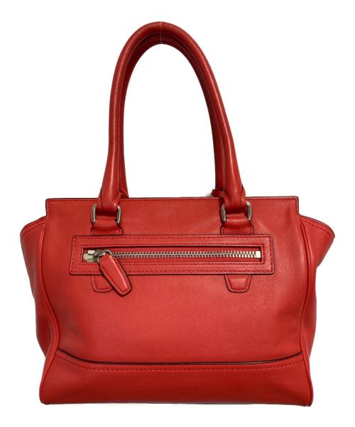 COACH（コーチ）COACH (コーチ) ハンドバッグ レッドの古着・服飾アイテム