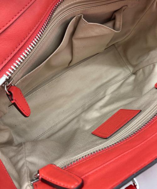 COACH（コーチ）COACH (コーチ) ハンドバッグ レッドの古着・服飾アイテム