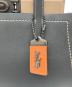 中古・古着 COACH (コーチ) トループ 2WAY レザーバッグ ブラック×ベージュ：20000円