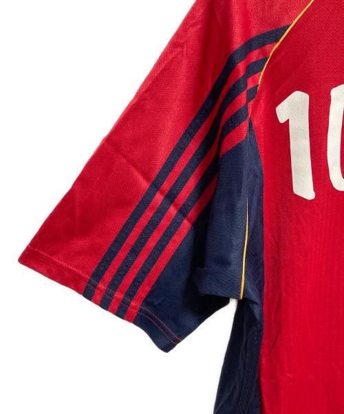 adidas（アディダス）adidas (アディダス) ゲームシャツ レッド サイズ:Mの古着・服飾アイテム