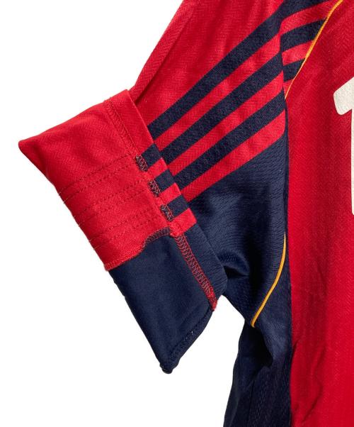 adidas（アディダス）adidas (アディダス) ゲームシャツ レッド サイズ:Mの古着・服飾アイテム