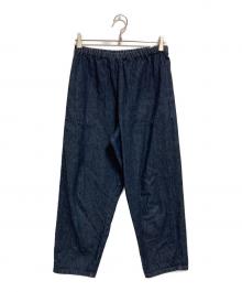 DANTON（ダントン）の古着「WOMEN'S DENIM EASY PANTS」｜ネイビー