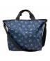 LeSportsac（レスポートサック）の古着「DELUXE EASY CARRY TOTE」｜ネイビー
