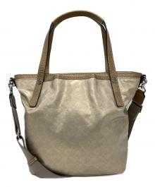 PELLE BORSA（ペレボルサ）の古着「2WAYショルダーバッグ」｜ゴールド