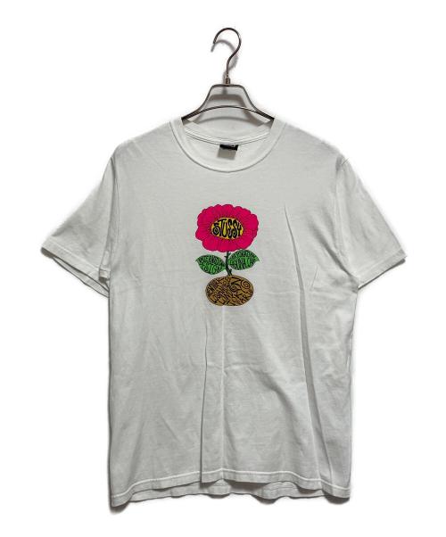stussy（ステューシー）stussy (ステューシー) プリントTシャツ ホワイト サイズ:Mの古着・服飾アイテム