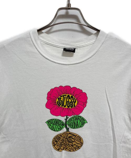 stussy（ステューシー）stussy (ステューシー) プリントTシャツ ホワイト サイズ:Mの古着・服飾アイテム