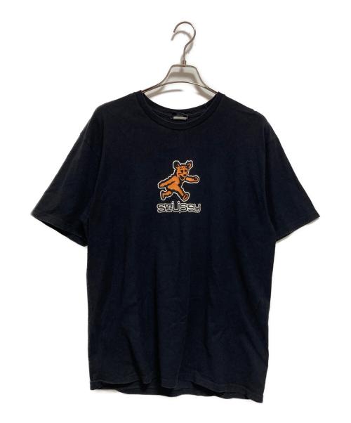 stussy（ステューシー）stussy (ステューシー) プリントTシャツ ブラック サイズ:Lの古着・服飾アイテム