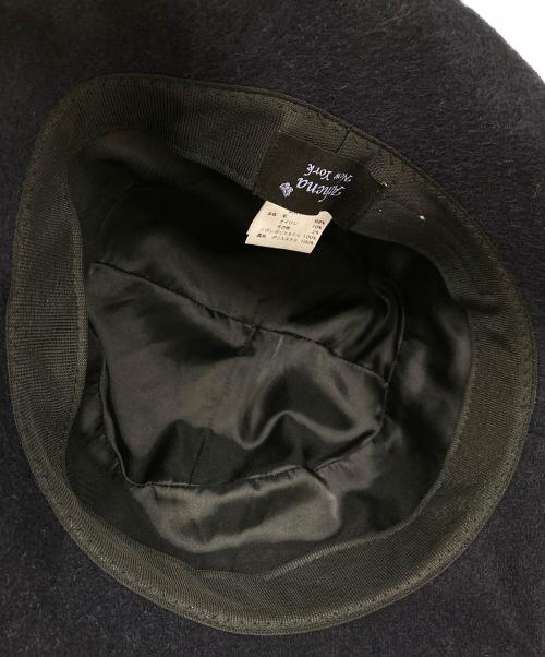 Athena NEW YORK（アシーナニューヨーク）Athena New York (アシーナニューヨーク) ウールハット ネイビーの古着・服飾アイテム
