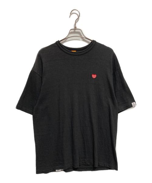 HUMAN MADE（ヒューマンメイド）HUMAN MADE (ヒューマンメイド) ハートロゴ刺繍Tシャツ ブラック サイズ:2XLの古着・服飾アイテム