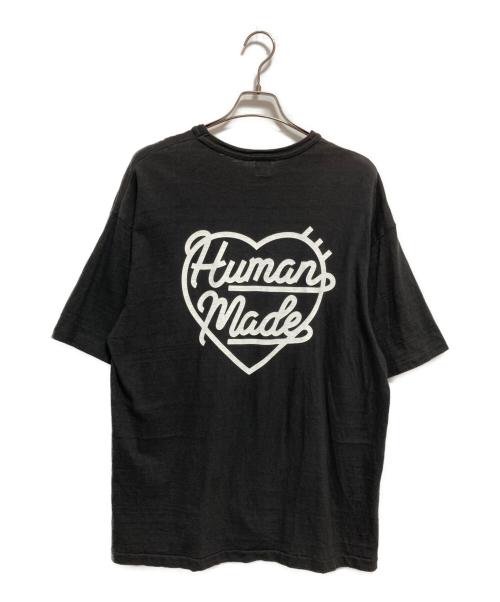 HUMAN MADE（ヒューマンメイド）HUMAN MADE (ヒューマンメイド) ハートロゴ刺繍Tシャツ ブラック サイズ:2XLの古着・服飾アイテム