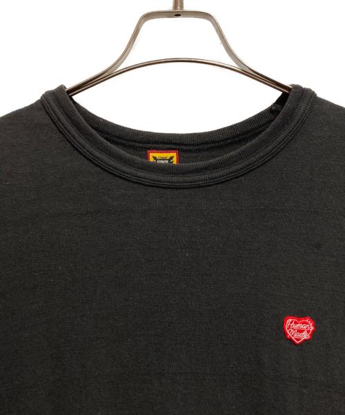 HUMAN MADE（ヒューマンメイド）HUMAN MADE (ヒューマンメイド) ハートロゴ刺繍Tシャツ ブラック サイズ:2XLの古着・服飾アイテム