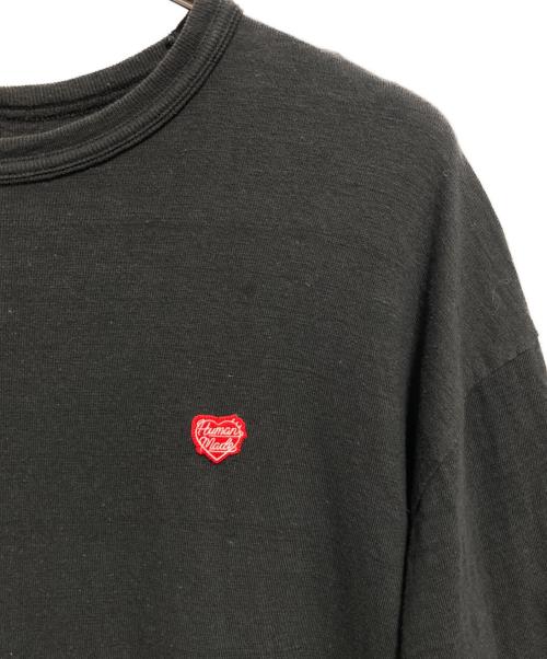 HUMAN MADE（ヒューマンメイド）HUMAN MADE (ヒューマンメイド) ハートロゴ刺繍Tシャツ ブラック サイズ:2XLの古着・服飾アイテム