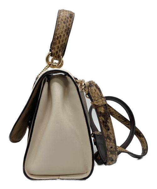 COACH（コーチ）COACH (コーチ) ティリー サッチェル 2WAYバッグ ベージュの古着・服飾アイテム