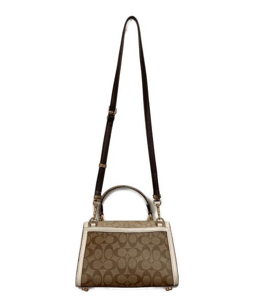 COACH（コーチ）COACH (コーチ) ティリー サッチェル 2WAYバッグ ベージュの古着・服飾アイテム