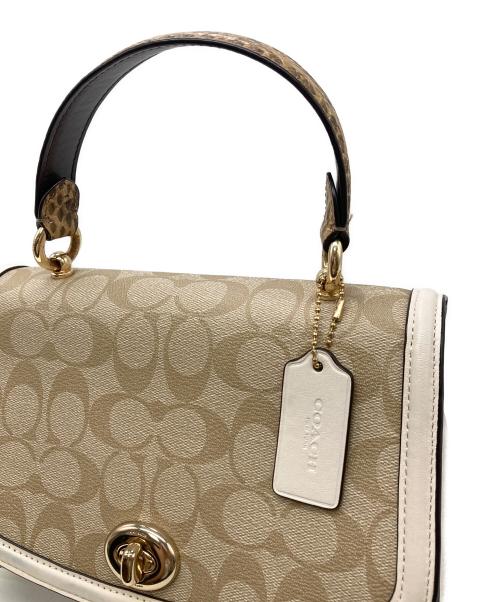 COACH（コーチ）COACH (コーチ) ティリー サッチェル 2WAYバッグ ベージュの古着・服飾アイテム