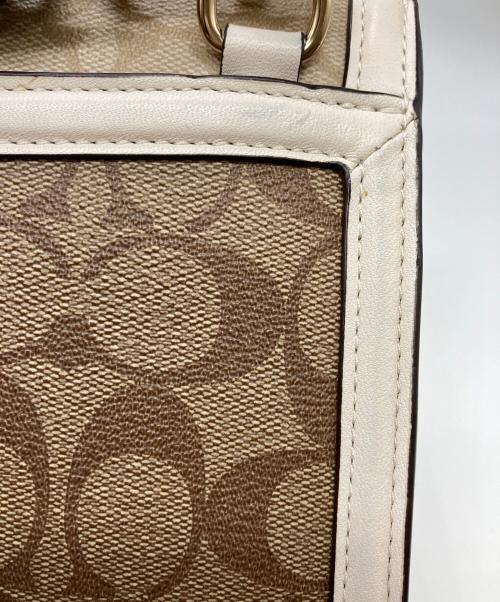 COACH（コーチ）COACH (コーチ) ティリー サッチェル 2WAYバッグ ベージュの古着・服飾アイテム