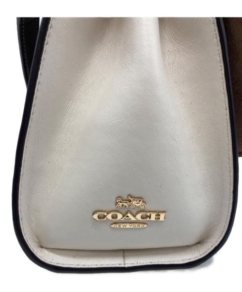 COACH（コーチ）COACH (コーチ) ティリー サッチェル 2WAYバッグ ベージュの古着・服飾アイテム