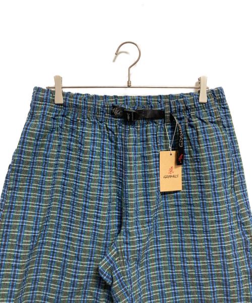 GRAMICCI（グラミチ）GRAMICCI (グラミチ) O.G. G-SHORT SEERSUCKER PLAID ブルー サイズ:XL 未使用品の古着・服飾アイテム